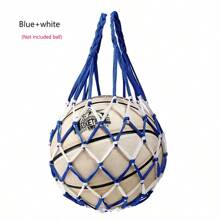 1 pezzo Borsa a rete in nylon spesso per il trasporto di pallavolo, pallacanestro, pallone da calcio, borsa per l'allenamento sportivo
