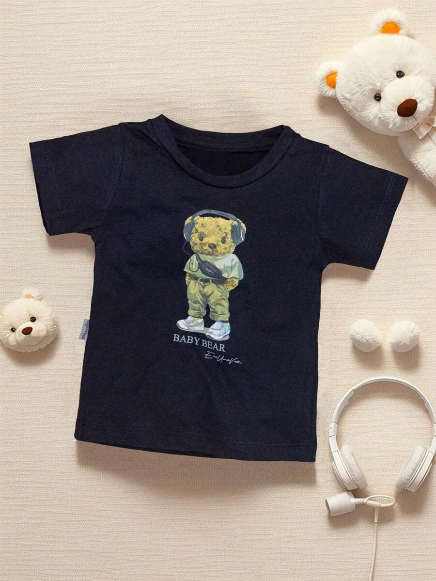 Camiseta Infantil Baby Bear Conforto e Estilo para Bebês até 24 Meses