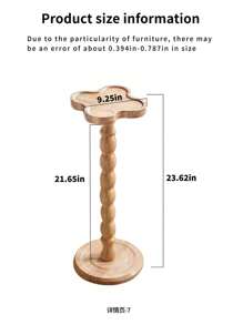 Adjustable Four-Leaf Clover Shaped Side Table, Coffee Table, End Table For Sofa, Bedside, Small Spaces, Mobile And Convenient For Lawn And Patio