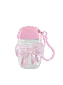 Pink Clear Empty Bottle Hand Sanitizer Bottling Bottle With Bow ,30ml,Travel ,Holder Hook Keychain, Pink Flip Cap ,Lid Reusable Portable Empty Bottle Refillable ,Cosmetic Container, Suitable For Liquid Lotion Cream,Travel Essentials Dorm Essentials,Suitable For Women, Mothers, Teachers, Friends, Students, Returning To School, And Teachers,Valentine's Day Gift,Mother's Day Gift,1 Oz (Approx. 28.3 G) - Pink - View 15