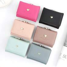 New Mini Short Women Wallets High Quality Coin Pocket Luxury Female Purses Card Holder Photo Holder Cute Wallet For Girls For Women Money Wallet Mini Wallet Purse Wallet Small Wallet