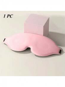 1pc Ultra Soft 3D Sleep Eye Mask, 100% Blackout, Smooth Sleep Mask, Sleep Aid Eye Mask, Travel Sleep Mask, Student Nap Mask - Ideal For Travel And Napping