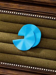 1pc elegante retro ventilador texturizado liga de metal broche de moda