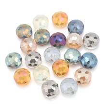 10pcs 14mm Bird Nest/ 13*18mm Grid Water Drop Hole Cut Glass Beads, DIY Craft Accessories For Jewelry Making, Cell Phone Chain, Keychain, Earrings, Necklaces, Shoes & Apparel Decoration