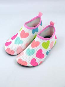 1 Pair Boys Black Dinosaur Rubber Anti-Slip Water Shoes For Beach, Soft Bottom Breathable Barefoot Shoes And Baby Walking Shoes - Multicolor - View 3