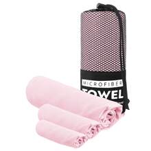 Set di 3 asciugamani da spiaggia in fibra ultrasottile con tasche con cordoncino, asciugamani da viaggio compatti e morbidi, asciugamani leggeri adatti a viaggi e campeggio, piscine, spiagge, escursionismo e palestre - Ritorno a scuola