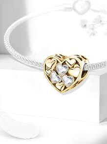 1 Stück modischer Liebes-Charm Perle für Frauen Armbänder Armreifen zum Selbermachen von Schmuck, Schule-Zubehör, erschwingliche Schmuck-Kollektion für den Schulstart