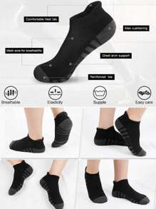 10/20/30 Pairs Breathable And Comfy Men's Crew Tennis Socks For Outdoor And Casual Wear, All-Season Unisex Tennis Socks