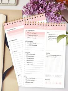 6.5 X 9.8" 52 Sheets To Do List Notepad: With Multiple Functional Sections, Spiral Daily Planner Notebook, Task CheckList Organizer Agenda Pad For Work, Office School Supplies Back To School