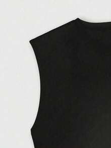 Men's Vest England Band Skull Tank Top Black Graphic Sleeveless 1Pcs - màu đen - Xem 5