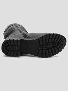 GLOBALWIN Women's Knee High Boots Chunky Low Heel Boots For Women Fashion Dressy Riding Boots Fall Boots Halloween Season - 黑色 - 查看 7