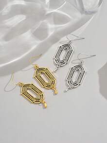 1 对时尚复古波西米亚风格创意耳环，女士珠宝配饰礼物，适合日常和节日佩戴 - 耳環 - 查看 5