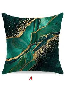 4pcs Couch Throw Pillow Covers Emerald And Green Decorative Pillow Covers Farmhouse Square Soft Pillow Covers For Home Decor Living Room Couch Sofa Bedroom Car Pillowcases