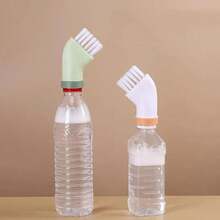 3pcs Creative Multi-Functional Cleaning Brush - Dry And Wet Double-Use Corner Brush For Home, With Detachable Water Bottle Ad - 3pcs-green - View 5