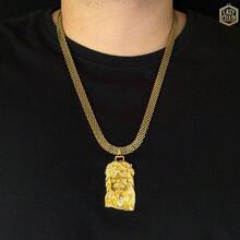 Old Coin Chain | Influencer Model With Differentiated Pendants - Colgante de Jesucristo 3D de Nino - Ver 2