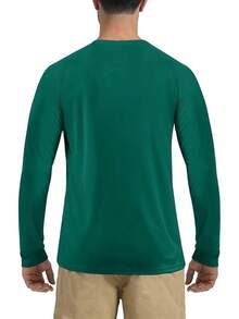 Men's UPF 50+ SPF Shirts Long Sve Lightweight Quick Dry Swim-Shirts Rash Guard - Emerald Green - View 6