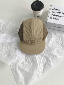 1 pieza Gorra de béisbol de ala plana casual con bordado de moda, nueva gorra de verano/primavera con bordado de letras unisex para hip hop, suave, para playa, vacaciones, días festivos, viajes - Multicolor - Ver 24