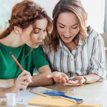 Paquete de 4 paletas griegas de madera de pino natural, paletas de pino macizo, paletas de madera sin tratar para proyectos de manualidades y decoración DIY, decoración de oficina, manualidades, regalo personalizado