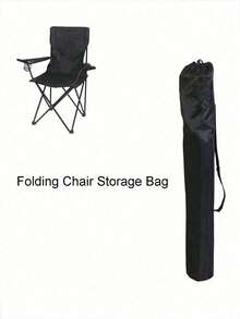 Folding Chair Storage Bag, Garden Chair Storage Bag, Handbag, Portable Bag, Camping Bag, Outdoor Camping And Hiking Accessories, Camping, Beach, Camping, Convenient, Large Capacity Storage And Organization Bag, Suitable For Folding Chairs, Camping Gear And Outdoor Accessories (Bag Only, Chair Not Included) - Black - View 10