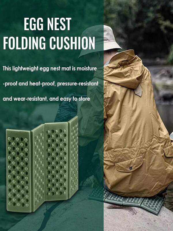 1pc Foldable XPE Foam Car Cushion Mat For Camping & Hiking - Waterproof, Moisture-Proof, Lightweight & Durable, Easy To Clean Portable Seat Pad, Camping Seat Pad | Foldable Design | Lightweight Pad, Camping Accessories