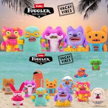 ZURU ZURU Fuggler Vacay Vibes, Monstruo feo y gracioso, Peluche de 9 pulgadas, Coleccionable, Juguete (Greedy Grinner)