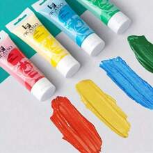 Tube de 72 ml Fournitures d'art acryliques imperméables pour peindre à la main sur vêtements, chaussures, murs. Idéal pour le DIY, le graffiti, la peinture de fleurs, de pierres, de galets. Cadeau de la fête des mères, rentrée scolaire, fournitures scolaires