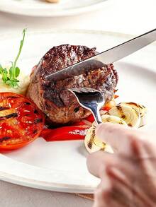 4 件套不锈钢餐具套装（刀、叉、勺），带 PVC 收纳盒 // 304 不锈钢轻质且可重复使用 | 烧烤用具，适用于露营、旅行、户外野餐、大篷车、家庭聚会 | 适合露营者，（粉色/蓝色/绿色）（沙特国庆日）