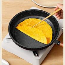 Granit Antihaftpfanne - flacher Boden Pfanne für Steak, Küche Zuhause