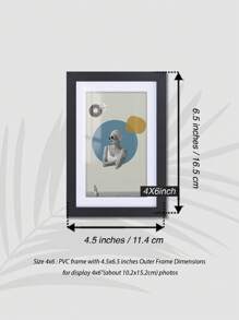 Luxury PVC Picture Frame In Classic Matte Black – High-Quality Shatter-Resistant Acrylic Glass, 4x6/5x7/8x8/8x10/11x14/12x16-Inch, Available In Multiple Sizes For Wall-Mounted Or Tabletop Display. Perfect For Enhancing Home Decor, 30x40/30x30/20x25/20x20cm, For Star/Moon