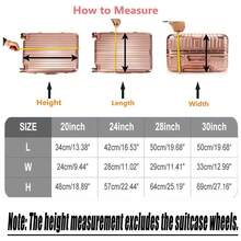 New 30 Inch Clear PVC Luggage Cover, 0.2mm Thick Lightweight Waterproof, Dustproof, Anti-Scratch Suitcase Cover, Luggage Covers For Suitcase TSA Roved, Fits 30"-31" Wheeled Luggage - 黑色 透明 適用於30-31 - 查看 6