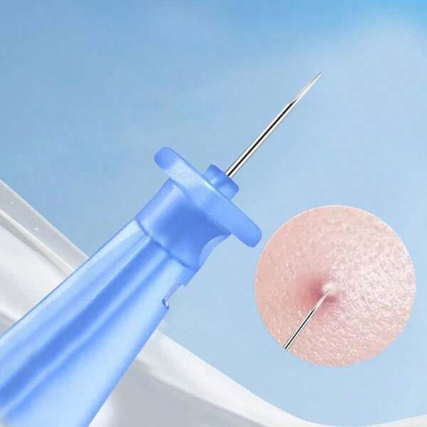 Disposable Pimple Extractor Tool, Stainless Steel Fine Cell Blackhead Remover Tweezers, Acne Comedone Extractor Tool