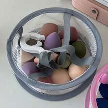 Hanging Beauty Sponge Drying Net And Makeup Brush Holder – Multifunction Cosmetic Drying Rack For Sponges, Brushes, And Small Accessories, Space-Saving Mesh Organizer For Bathroom, Vanity, Dorm, And Decor, Breathable Hanging Basket For Drying Sponges, Cosmetic Tools, And Tiny Toys, Helps Air-Dry Wet Items Quickly, Reducing Odor And Mold, Keeps Countertops Neat And Organized, Ideal For Skincare Enthusiasts And Busy Mornings, Practical Addition To Personal Care Setup - Multicolor - View 8