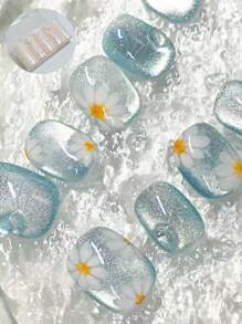 5 pièces Nouveaux autocollants de transfert pour nail art de style INS, comprenant des marguerites, des fleurs ditsy, des carreaux, des imprimés de vache, des petits animaux, des étoiles et des fleurs, du marbre, de la galaxie et des designs français. Convient pour les livres, la papeterie, les bureaux, les murs, les tablettes, la décoration en verre, le scrapbooking. Excellent cadeau pour la famille et les amis.