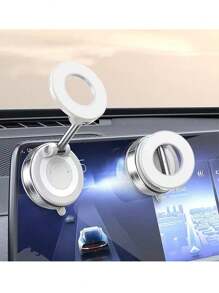 2025 Nouveau support de téléphone portable en alliage d'aluminium à rotation à 360° avec attraction magnétique et ventouse à vide. Nouveau design pliable avec réglage à plage complète et multi-angles pour une utilisation pratique à une main dans le véhicule, sur le bureau ou au mur.