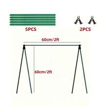 Soporte de enrejado versátil para plantas trepadoras de 60 x 60 cm / 2 x 2 pies, fácil de instalar, adecuado para exterior, interior, patio trasero, decoración de jardín, decoración de pájaros