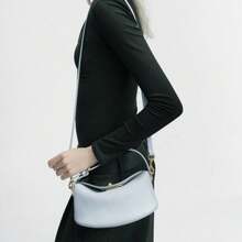 Tragbare Kissentasche Damen Lunchbox-Tasche mit Schloss, Blau - Blau - Übersicht 4