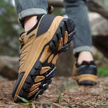 Nuevos zapatos de senderismo para hombres de moda, con suela de goma gruesa, zapatos deportivos para hombres, tenis cómodos y transpirables para caminar