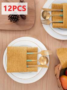 Romantic Napkins, Soft Absorbent And Reusable, Suitable For Weddings, Banquets, Valentine's Day, Picnics, Parties, Households And Daily Decor - Multicolor - View 9