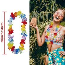 AFYPRTY Set de 10 leis hawaianos, leis aloha de luau, perfectos para disfraces hawaianos elegantes, suministros para fiestas con temática de playa, regalos de decoración tropical, accesorios de decoración para fiestas con temática hawaiana en la piscina para adultos