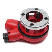 Pipe Threader BSPT Ratchet Die Stock W/4 Dies 1/2", 3/4", 1", 1-1/4" Kit Tools