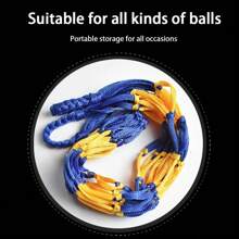 1 pezzo Borsa a rete in nylon spesso per il trasporto di pallavolo, pallacanestro, pallone da calcio, borsa per l'allenamento sportivo