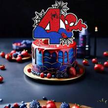Disney 1pc Disney Spider-Man Birthday Cake Topper, Spider-Man Themed Birthday Party Cake Decoration