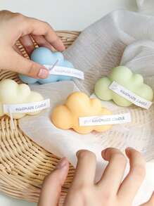 1pcCloud Baby Shower Party Favors For Guests Small Cloud Shaped Tealight Candles Thank You Tags Return Gifts For Baby Shower Party Favor And Decorations