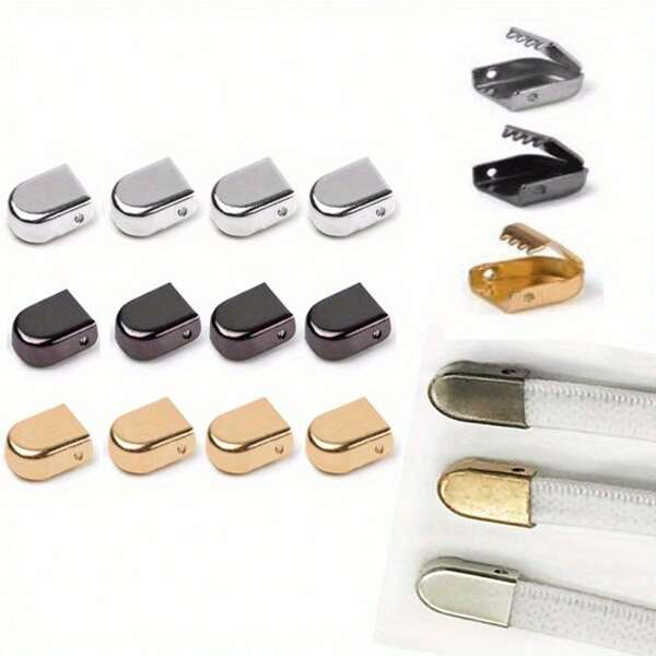 10 pièces Serrures de lacets en métal - Pas de laçage, boucles de lacets en alliage durables, pour chaussures de sport - Kit de réparation de chaussures DIY, accessoires de chaussures