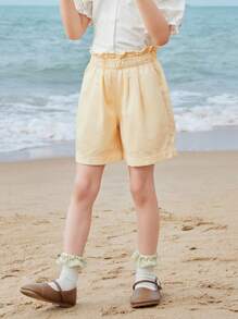 mini bala Shorts de verano para niñas - Toque fresco y ajuste holgado - Elegante y cómodo