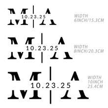 定制婚礼镜面贴花、定制乙烯基姓名墙和镜面贴花 - 个性化贴纸，适用于婚礼、周年纪念、浪漫派对装饰、淋浴、派对、活动、个性化迎宾标志、个性化创意婚礼贴纸、6 英寸/7 英寸/8 英寸/10 英寸婚礼定制贴花、个性化婚礼镜面贴花贴纸、婚礼姓名文字、贴花定制婚礼标志贴花 - 多种尺寸，4 种款式 - 彩色 - 查看 10