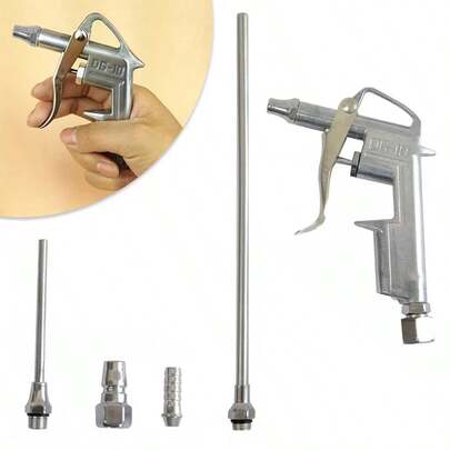 Air Blow Duster Gun Compressed Line Nozzle Blower Tool Compressor Kit