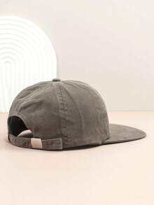 1 szt. Miękka czapka baseballowa z haftowanym napisem Crown, czapka typu snapback z płaskim daszkiem w stylu vintage Street Style dla kobiet, wygodna, duża głowa, nowa jesień/zima