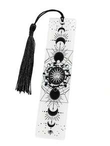 1pc/2Pcs Tree Of Life, Eclipse, Skull Bookmarks cho bộ sưu tập người yêu sách Acrylic Bookmarks Tassels đẹp viết đánh dấu cho bạn thân, giáo viên Reading Markers Trở lại trường - Nhiều màu - Xem 11