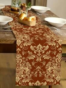 1 buc. Față de masă cu model floral Red Palace, stil boem, material imitație de in, 1 fel de masă, 4 șervețele, 1 față de pernă, 3 opțiuni de produse, decor pentru casă, articole pentru petreceri de interior/exterior, decorare tematică, decorare cameră. Potrivit pentru decorarea bucătăriei și decorarea petrecerilor pentru evenimente.